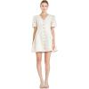 English Factory Textured Buttoned Mini Dress(Beige)
