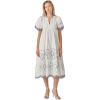 English Factory Women’s Blossom Edge Midi Dress(Ivory/Navy)
