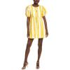 English Factory Women’s Bold Stripe Mini Dress(Yellow/White)