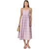 English Factory Women’s Embroidered Chiffon Sleeveless Midi Dress(Lilac)