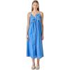 English Factory Women’s Embroidered Pleated Maxi Dress(Blue)