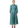 English Factory Women’s Fall Printed Midi Dress(Navy/Green)