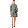 English Factory Women’s Floral Print Pintuck Smock Mini Dress, Black Multi, M