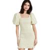 English Factory Women’s Floral Smocked Mini Dress(Yellow)