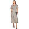 English Factory Women’s Gingham Check Midi Dress(Black Multi)