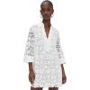 English Factory Women’s Guipure Lace Mini Dress(White)