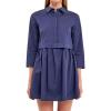 English Factory Women’s Shirt Mini Dress(Navy)