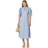 English Factory Women’s Stitch Detailed Midi Dress(Powder Blue)