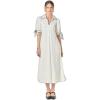 English Factory Women’s Stitch Detailed Midi Dress(White)