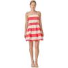 English Factory Women’s Summer Stroll Stripe Dress(Red/White)