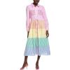 Sunni Colorblock Midi Shirt Dress(Multi)