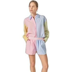 English Factory Women’s Color Block Stripe Shirt(Multi)