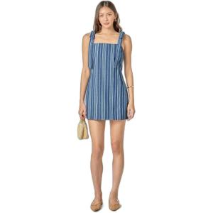 English Factory Women’s Denim Stripe Mini Dress(Denim)
