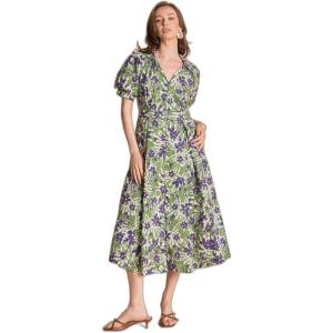 English Factory Women’s Floral Printed Midi Dress(Olive Multi)