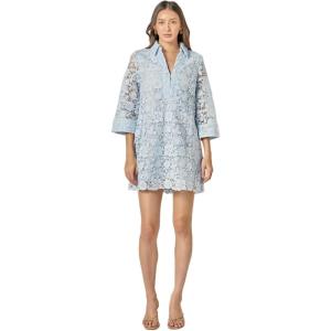 English Factory Women’s Guipure Lace Mini Dress(Powder Blue)