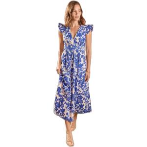 English Factory Women’s Print Sleeveless Midi Dress(Blue)