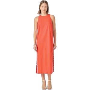 English Factory Women’s Sleeveless RIC Rac Midi Dress(Orange)