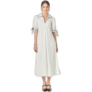 English Factory Women’s Stitch Detailed Midi Dress(White)