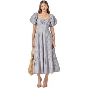 English Factory Women’s Striped Tie Back Maxi Dress(Multi)