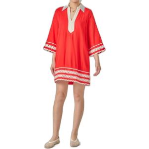 English Factory Women’s The RIC Rac Tunic Mini Dress(Red)