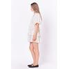 English Factory Women’s Polka Dot Lurex Multi Tiered Mini Dress, Cream, L