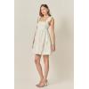 English Factory Women’s Sequins Bow Mini Dress(White)
