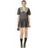 English Factory Women’s Floral Collar Detail Mini Dress(Black)
