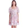 English Factory Women’s Textured Ribbon Mini Full Dress, Mauve, XS