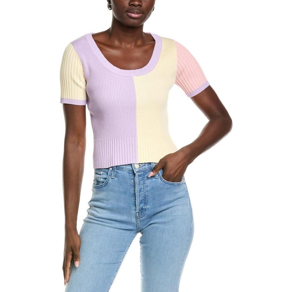 image:imageEnglish Factory Womens Colorblocked Sweater M Multi
