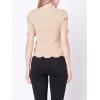 English Factory Womens Square Neck Sweater, L Taupe