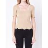 English Factory Womens Square Neck Sweater, L Taupe