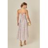 English Factory Women’s Embroidered Strapless Maxi Dress(Cream)