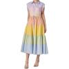 English Factory Women’s Colorblock Shirt Midi Dress(Multi)