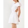 English Factory Women’s Cut-Out Poplin Mini Dress(White)