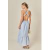 English Factory Women’s Elastic Detail Sleeveless Dress(Powder Blue)