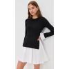 English Factory Women’s Knit Combo Dress(Black)