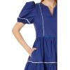 English Factory Women’s Piping Detailed Mini Dress(Navy)