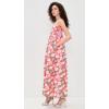 English Factory Women’s Print Empire Waist Maxi Dress(Coral Orange Multi)