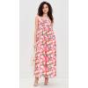 English Factory Women’s Print Empire Waist Maxi Dress(Coral Orange Multi)