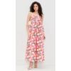 English Factory Women’s Print Empire Waist Maxi Dress(Coral Orange Multi)