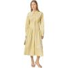 English Factory Women’s Appliqued Striped Shirt Dress(Butter Yellow)
