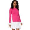 English Factory Women’s Knit Combo Dress(Fuchsia/White)