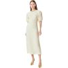 English Factory Women’s Smocked Midi Dress(Cream)