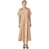 Shirt Midi Dress(Beige)