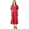Shirt Midi Dress(Burgundy)