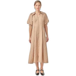 Shirt Midi Dress(Beige)