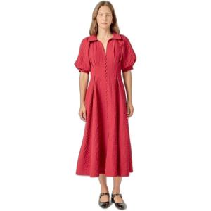 Shirt Midi Dress(Burgundy)