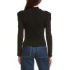 English Factory Womens Turtleneck Rib Top, Xs, Black