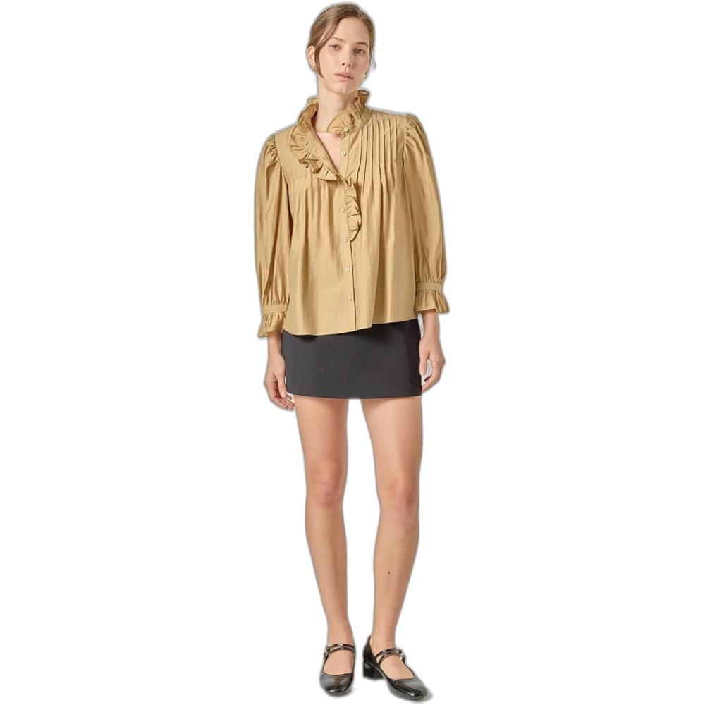 image:imageEnglish Factory Womens Ruffle Detailed BlouseOlive