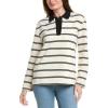 English Factory Womens Striped Polo Shirt, S, White